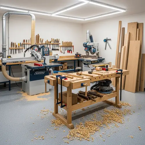 Modern Carpentry Workshop with State-of-the-Art Tools | Woodworking Studio