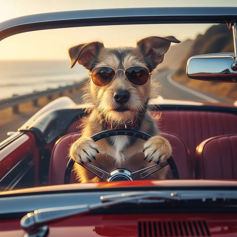 Adorable Puppy Driving a Car | Cute Dog Car Ride Adorable Puppy Driving a Car | Cute Dog Car Ride