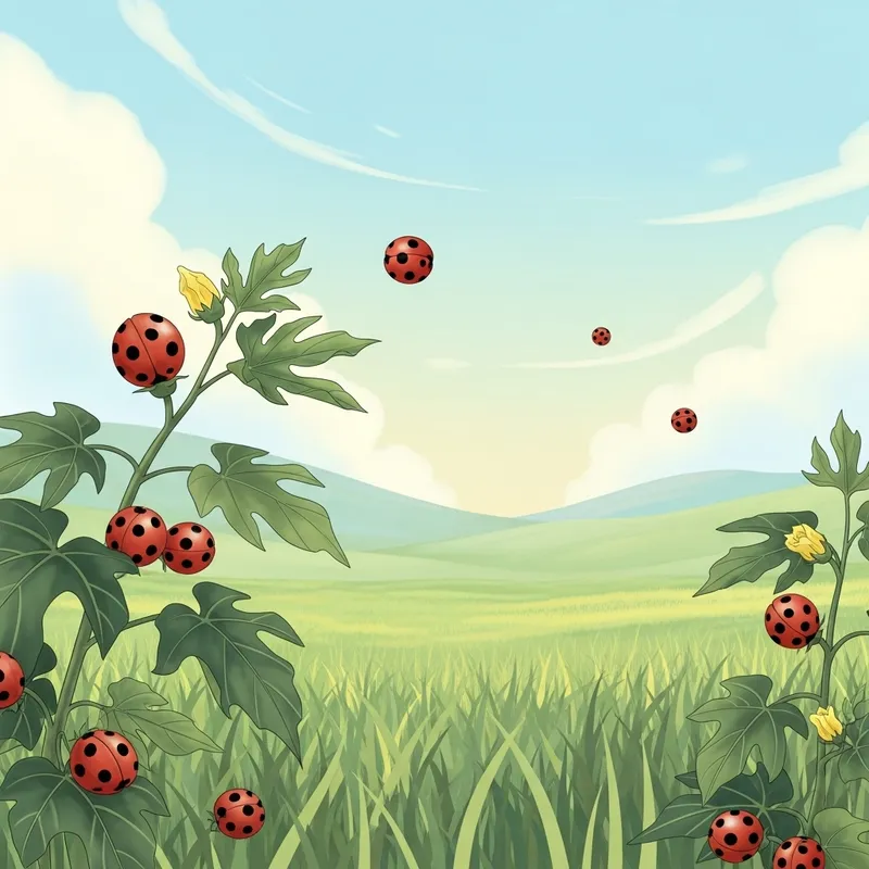 Ladyfingers Field in Pastel Harmony | Intricate Nature Details