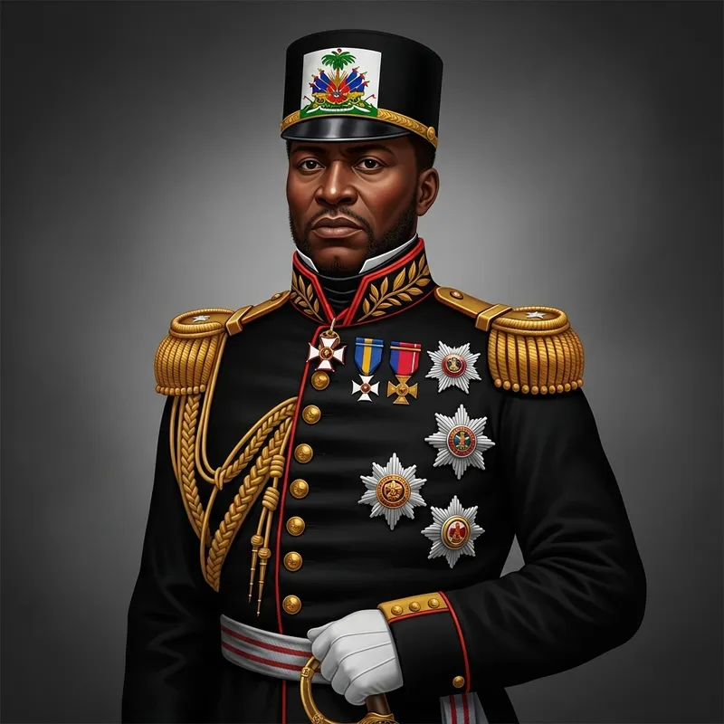 Jean-Jacques Dessalines: Haitian Independence Leader in Black Attire Jean-Jacques Dessalines: Haitian Independence Leader in Black Attire