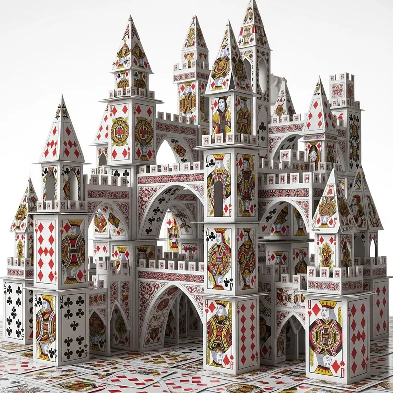 Spanish Playing Cards Castle - Card Deck Architecture Spanish Playing Cards Castle - Card Deck Architecture