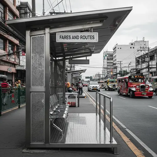 Minimalist Modern Jeepney Stop and Waiting Shed Design