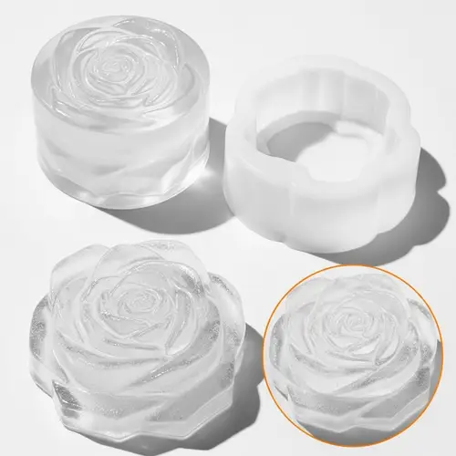 3D Rose Ice Molds | Craftsmanship Glowing in Daylight