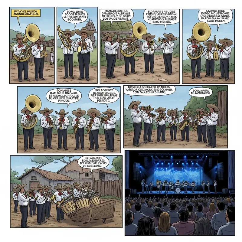 Banda Music Evolution in Mexico: A Comic Representation
