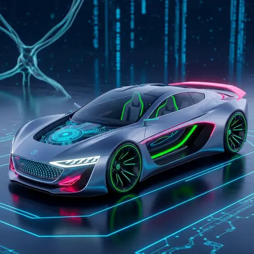 Futuristic Concept Car | AI-Inspired Design