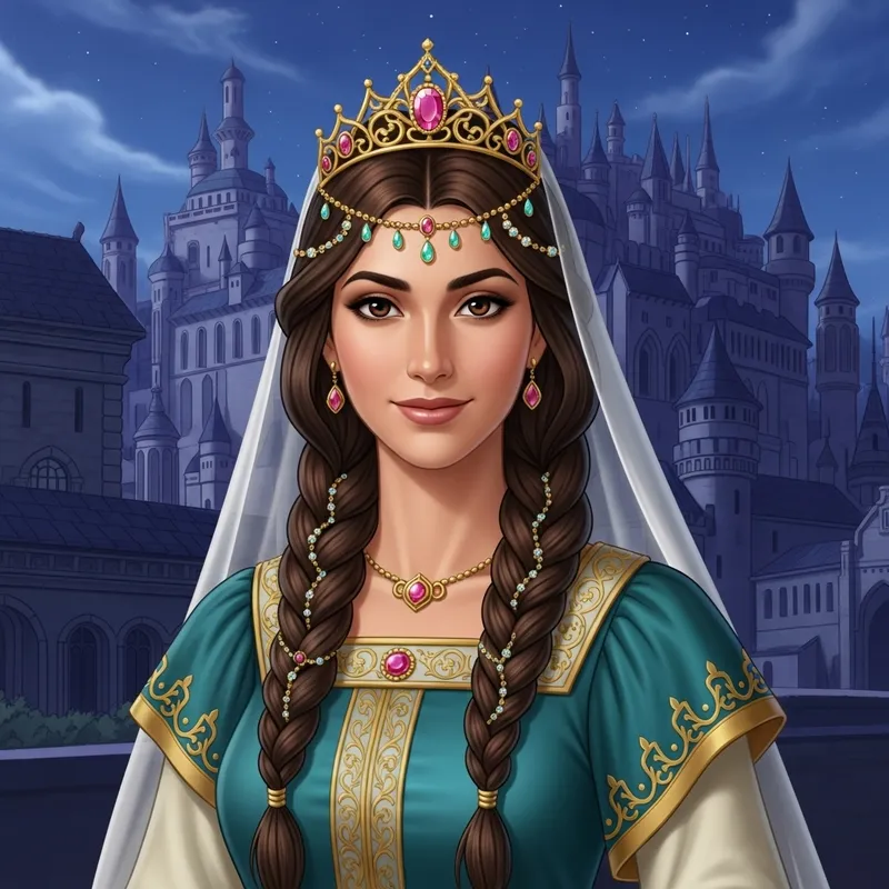 Elegant Middle Eastern Princess | Castle Scene Elegant Middle Eastern Princess | Castle Scene