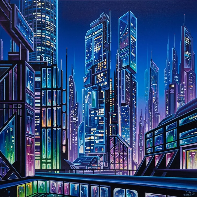 Futuristic City Night | Musley Brand Style, Luminescent Reflections Futuristic City Night | Musley Brand Style, Luminescent Reflections