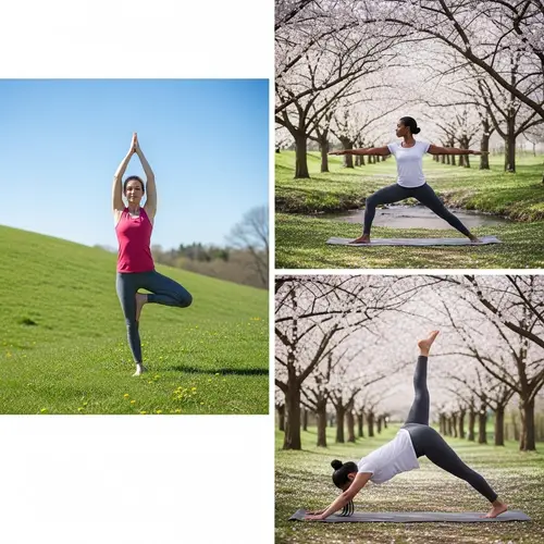 Yoga Poses in Nature | Serene Outdoor Scene