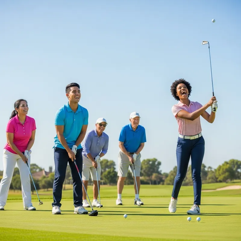 Golfers Having Fun - Enjoy a Friendly Match on a Beautiful Course