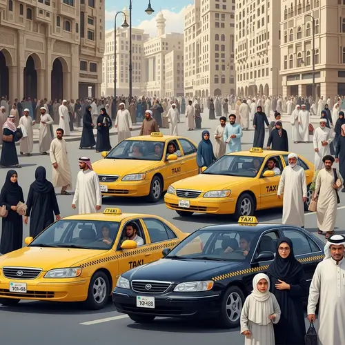 Taxi Service in Makkah, Saudi Arabia - Vibrant Streets