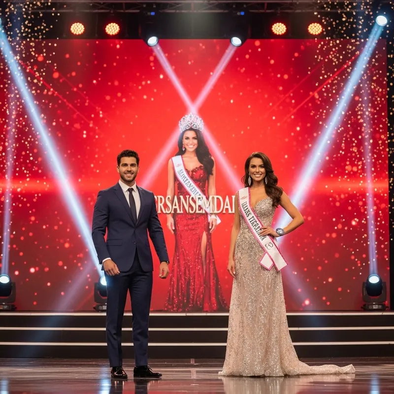 Mr and Ms Pageant Contestants | Red Background Glamour Mr and Ms Pageant Contestants | Red Background Glamour