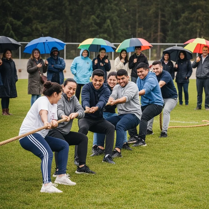 Exciting Multicultural Tug of War Event