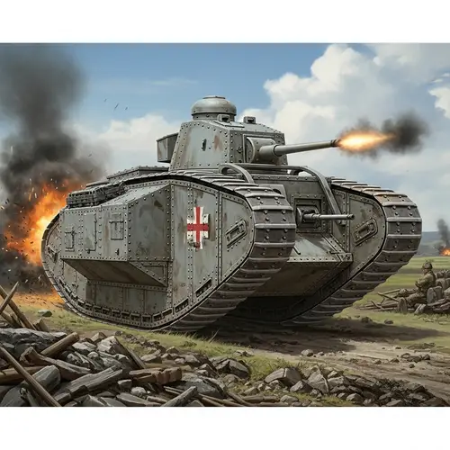 Historical Combat Scenario with Mark I Tank | World War I