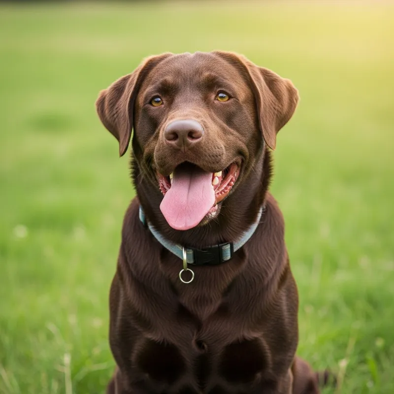 Beautiful Brown Labrador Dog in Natural Setting