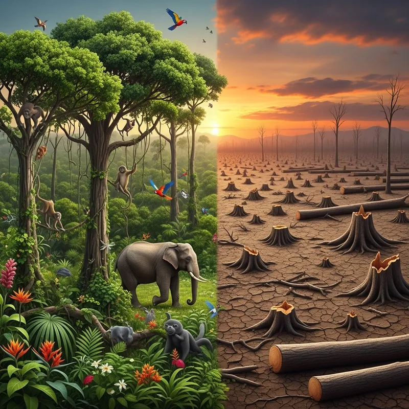 Impact of Deforestation on Biodiversity: a Visual Story