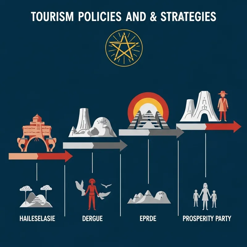 Evolution of Ethiopian Tourism Policies: Hailesellasice, Dergue, EPRDE, Prosperity Party Evolution of Ethiopian Tourism Policies: Hailesellasice, Dergue, EPRDE, Prosperity Party