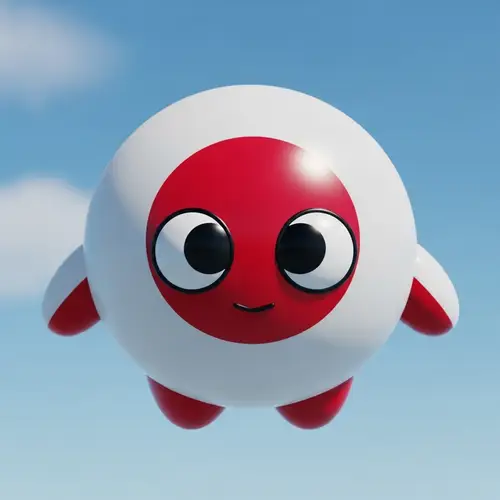 Unique Country Flag Inspired Spherical Character Design