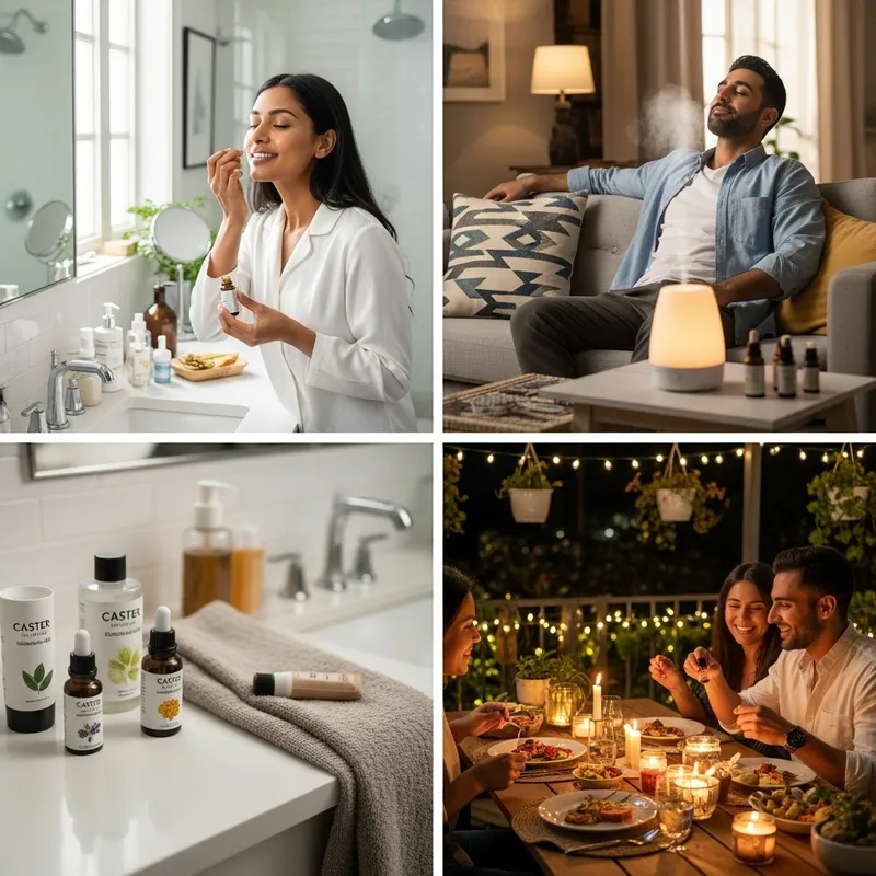 Natural Skincare & Aromatherapy with Caster Essential Oils - Creative Uses