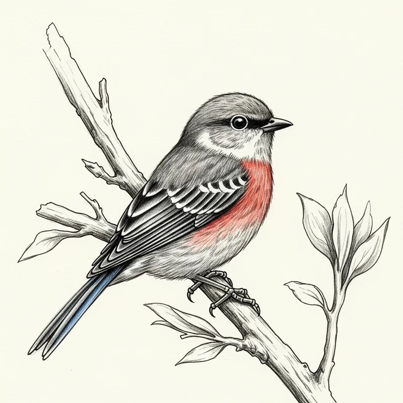 Draw a Bird Illustration - Creative Artwork