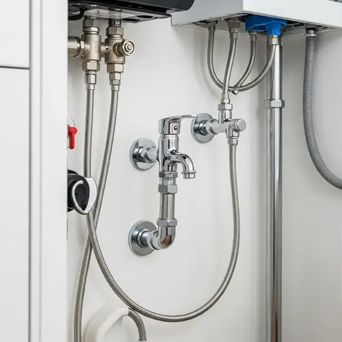 Home Plumbing Design: Silver Faucets, Twisted Pipes & Angular Valves