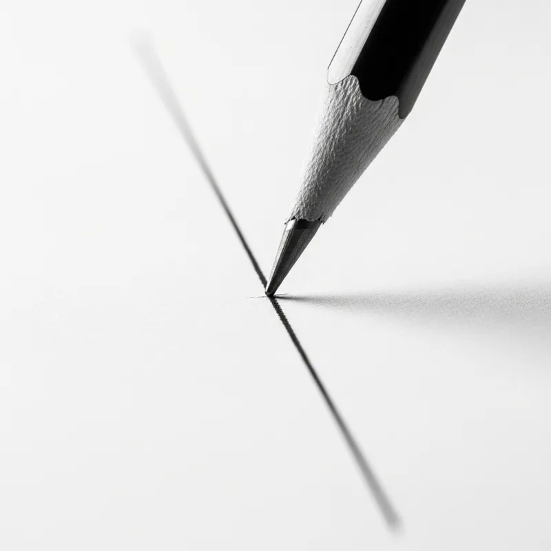 Precise Graphite Pencil Sketch: Technical Drawing in Monochrome