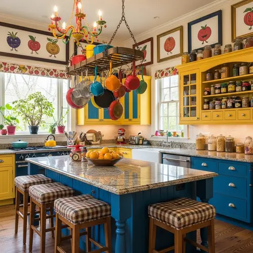 Whimsical & Vibrant Kitchen with Bold Colors | Energetic Décor
