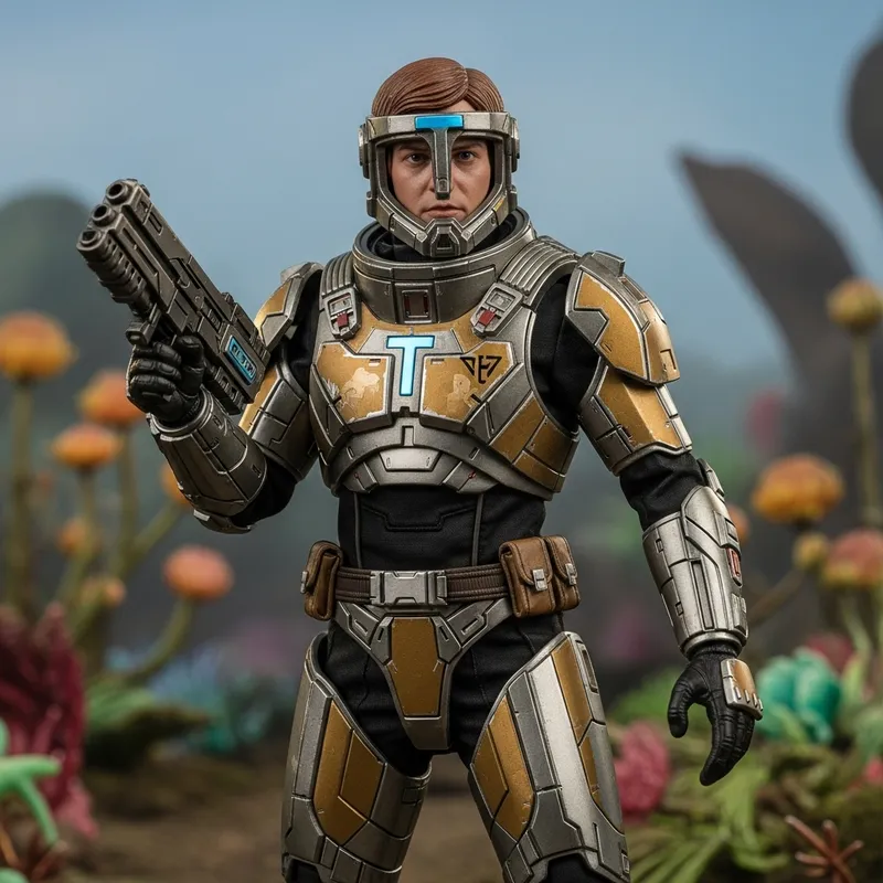 Scarlett Johansson as Mandalorian Warrior | Epic Sci-Fi Pose