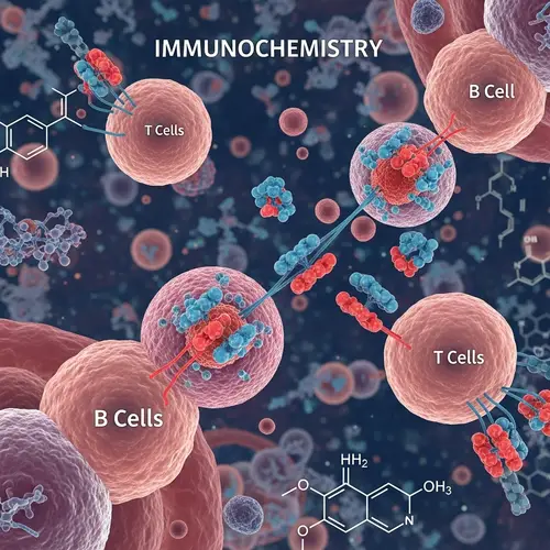 Immunoch​emistry Illustration: B Cells, T Cells, Antibodies & Antigens