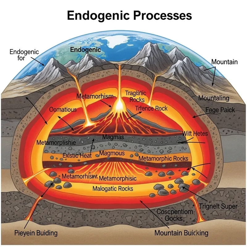 Endogenic Processes: Understanding Metamorphism, Magmatism & Mountain Formation