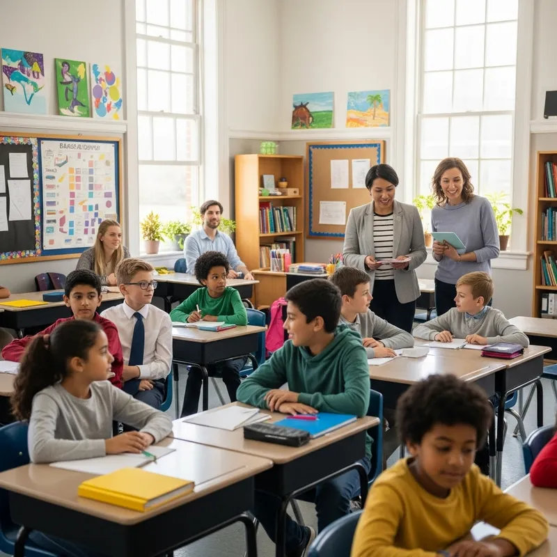 Inclusive School Environment: Students Embracing Diversity