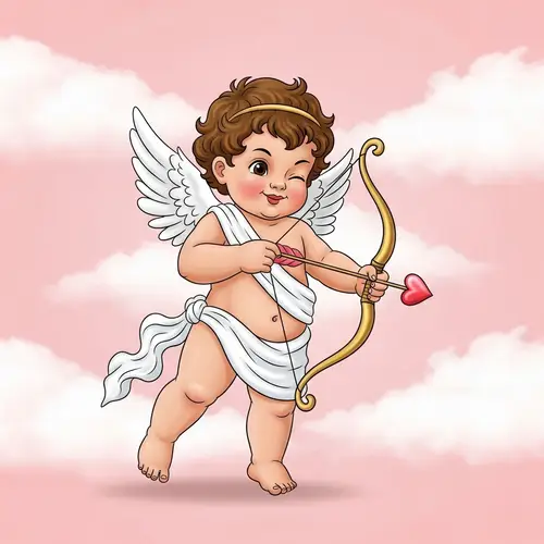 Classic Cupid Valentine's Day Scene | Romantic Image