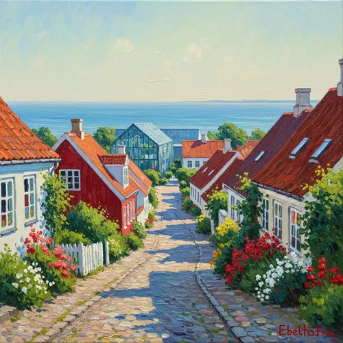 Ebeltoft: Impressionistic Town with Cobblestone Streets