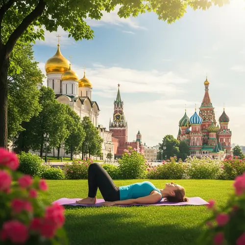 Summer in Moscow: Yoga in Lush Park with Kremlin Views