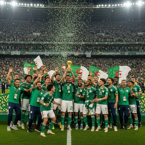 Algerian Football Team Celebrates Africa Cup Victory