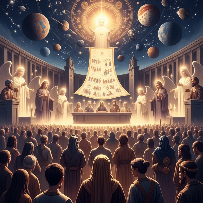 Day of Judgment Scene: A Celestial Event