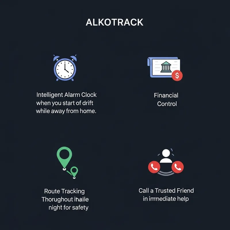 ALKA-TRACK Smart Alarm, Financial Control, Route Tracking & Safety Call Feature ALKA-TRACK Smart Alarm, Financial Control, Route Tracking & Safety Call Feature