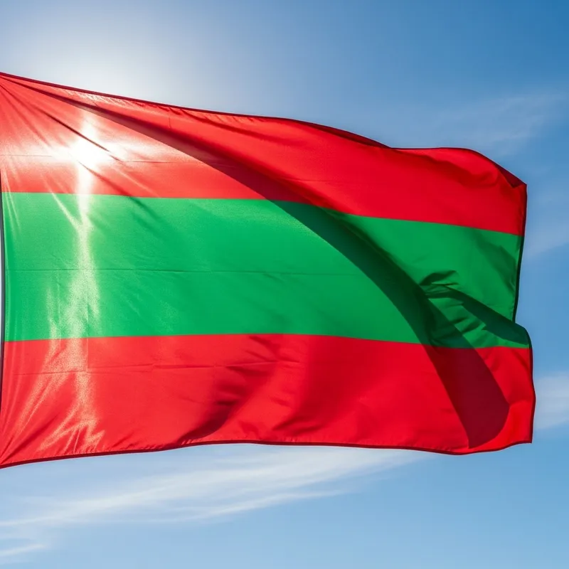 Colorful Flag Design | Red Green Red Stripes Colorful Flag Design | Red Green Red Stripes