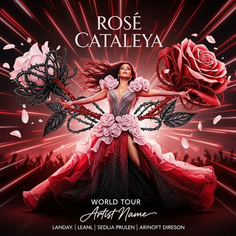 Karol G Announces Rose Cataleya Tour in Red, Nude, Black