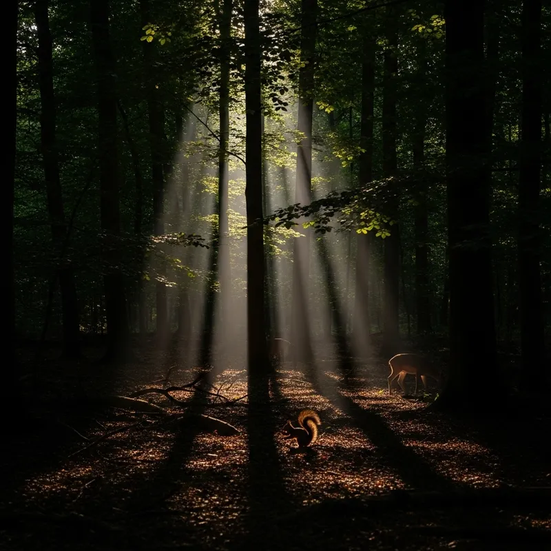 Forest Light and Shadow Serenity Forest Light and Shadow Serenity