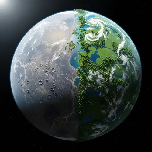 Gray to Green Planet Transformation: Birth of New Ecosystems