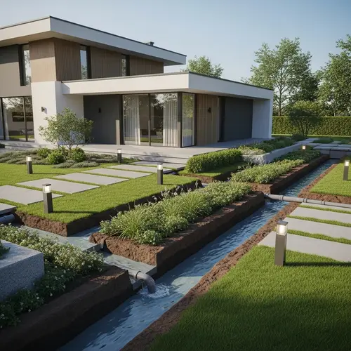 Modern Drainage Techniques - Aesthetic Residential Design Guide