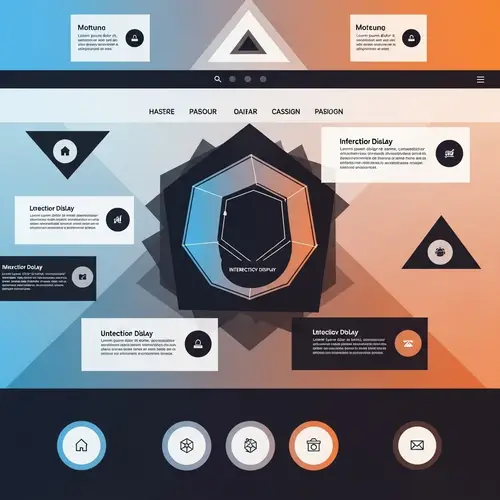 Modern Geometric Web Design | Sleek & Harmonious Layout