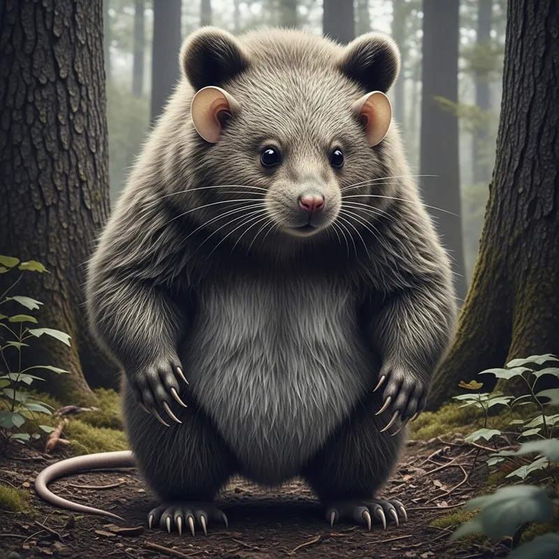 Enchanting Mouse-Bear in Unique Combination
