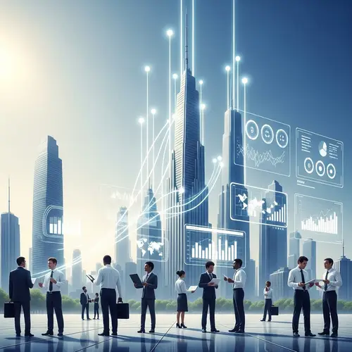 Futuristic Business Growth Concept | Innovative Corporate Landscape