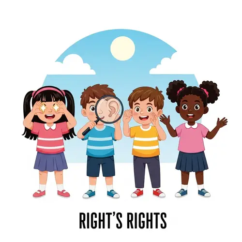 Children's Rights Illustration: See, Hear, Speak - Inclusive World