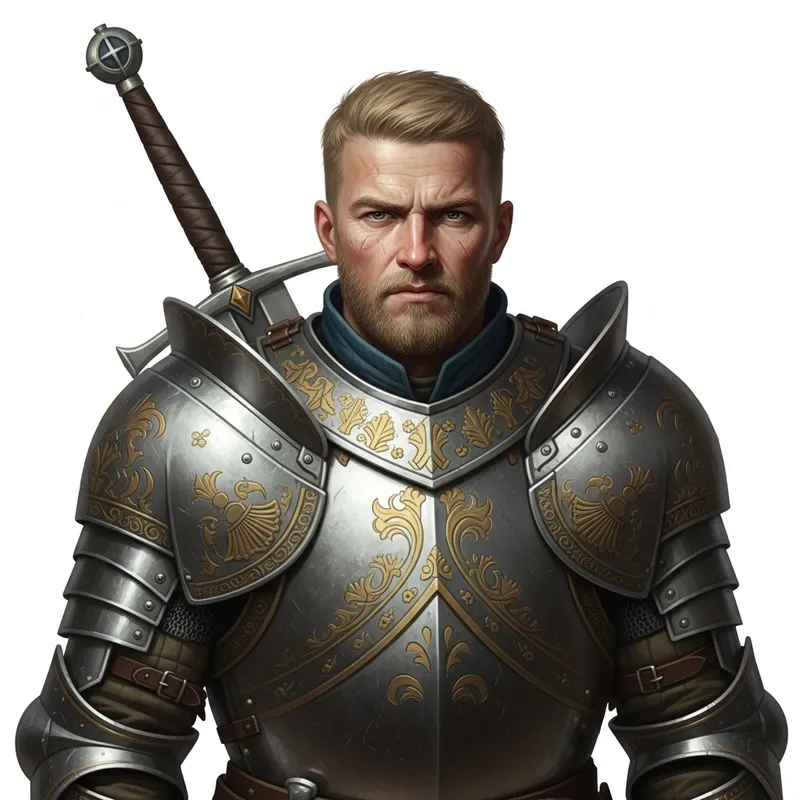 Realistic Portrait of Cullen Rutherford | Seasoned Knight Realistic Portrait of Cullen Rutherford | Seasoned Knight