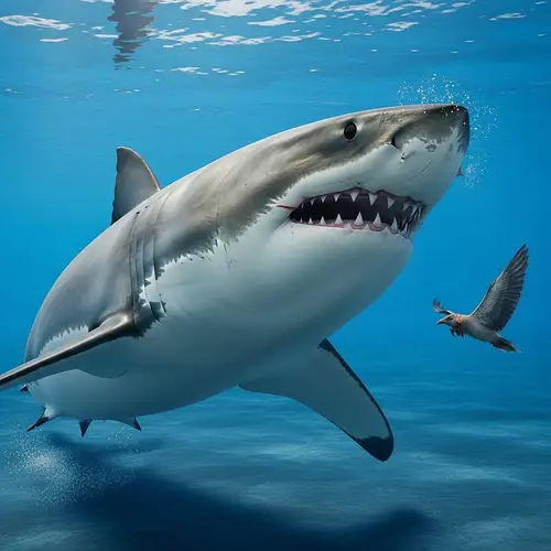 Ferocious Great White Shark