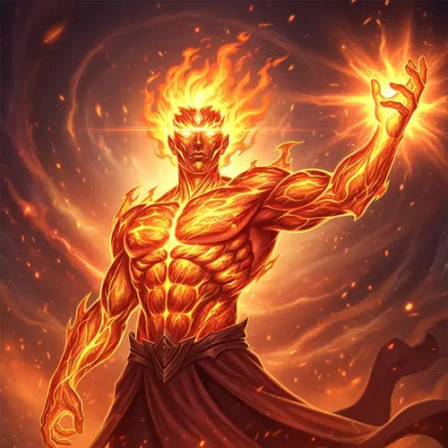 Orange-Colored Deity: Powerful Image Revealed