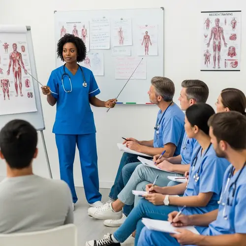 Medical Training Class with Diverse Participants | Health Workshop