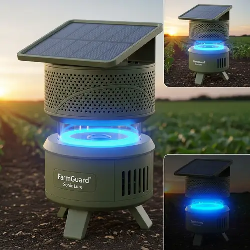 3D Portable Insect-Attracting Device for Agricultural Farms